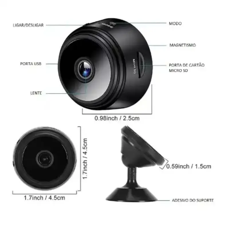 Mini câmera A9 HD