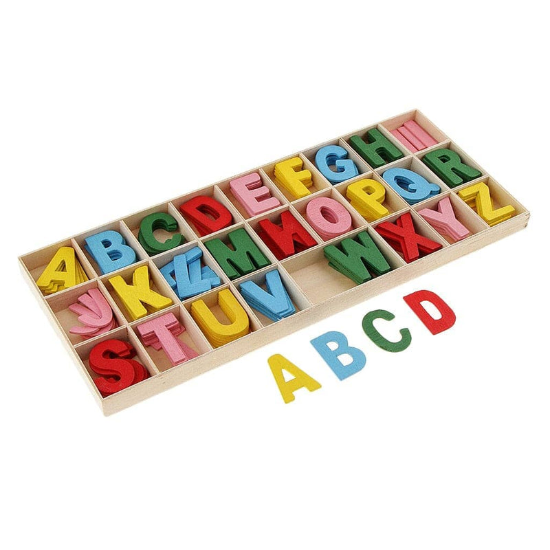Alfabeto divertido de madeira e numeral